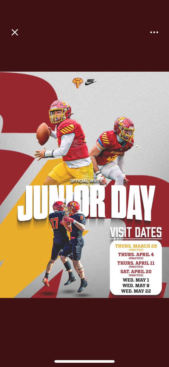 Thank you <a href="/ReedHoskins/">Reed Hoskins</a> for the junior day invitation!