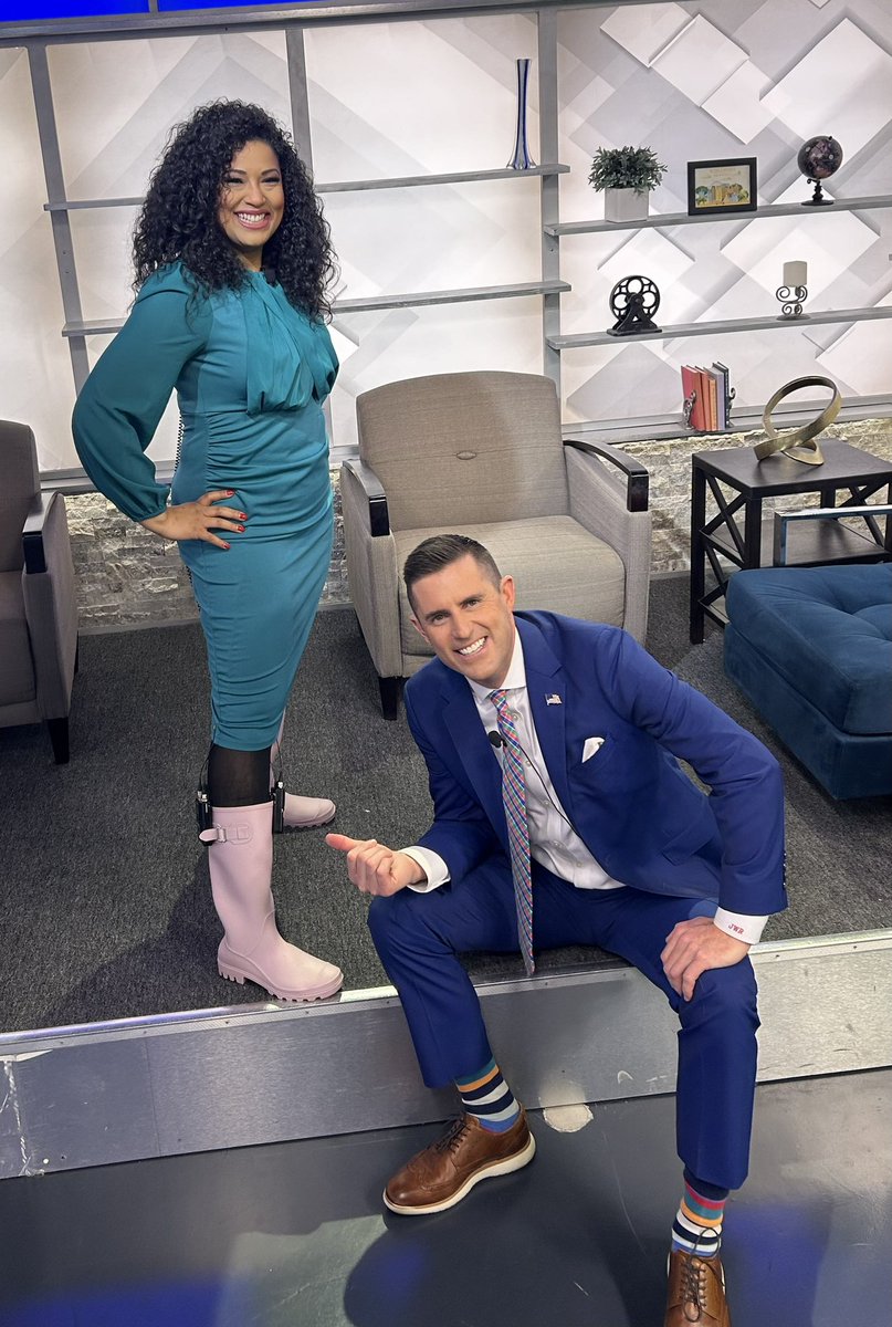 Jessob_Reisbeck's tweet photo. One of us is ready for some puddle jumping! 
Turn on @CBS58 and she might just throw these bad boys up on the desk! @PorterfieldNews https://t.co/TNoigpMavB