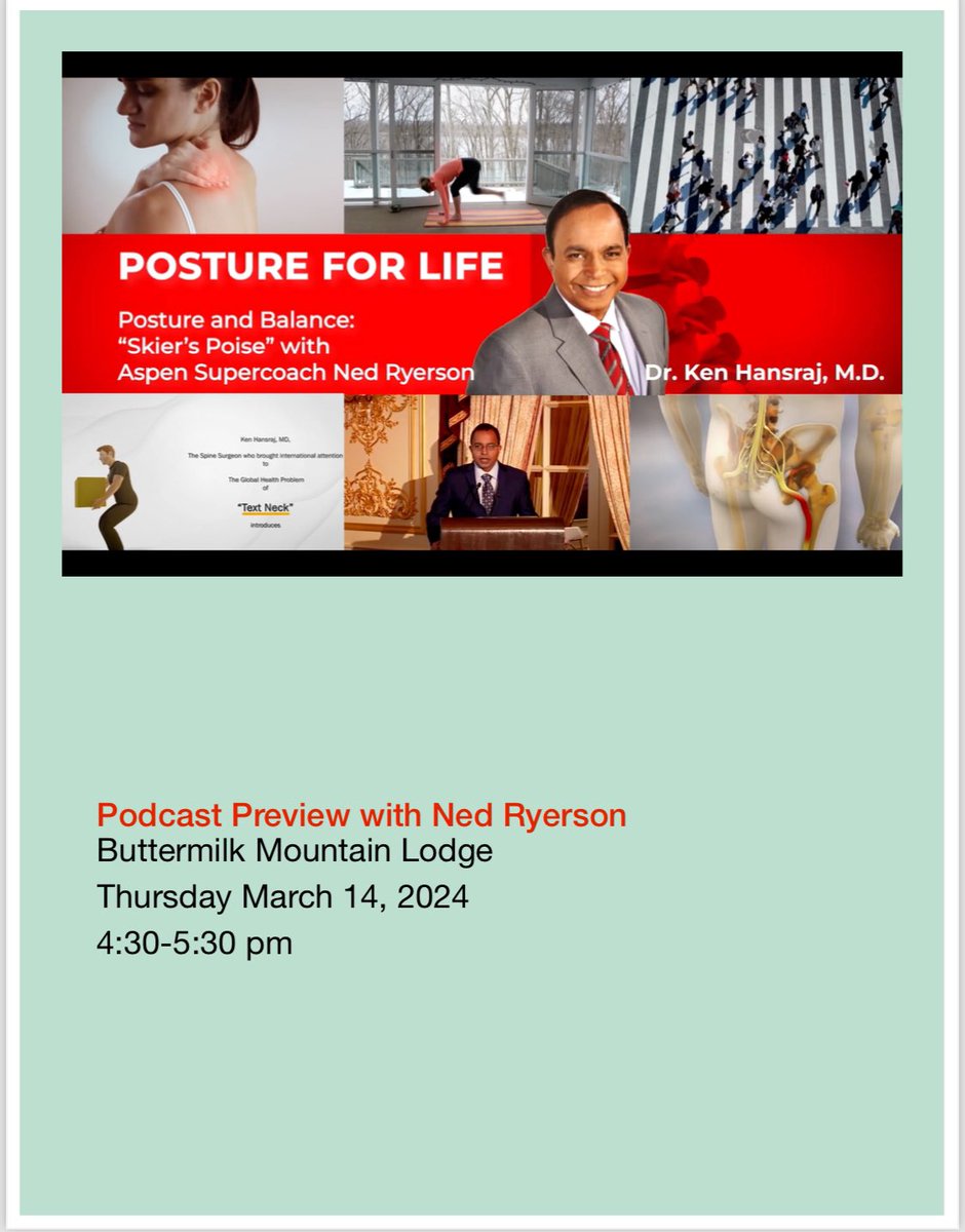 Aspen's Supercoach <a href="/Ned/">Ned Baldessin</a> Ryerson presents our "Skier's Poise" at Buttermilk Lodge at 4:30 pm, Apres Ski, mountain time featuring @ Sri Sri Ravi Shankar, Grandmaster <a href="/JamesRan/">jamesran</a>, @
Senior Master <a href="/Kenpo/">Tito Alberto</a>.