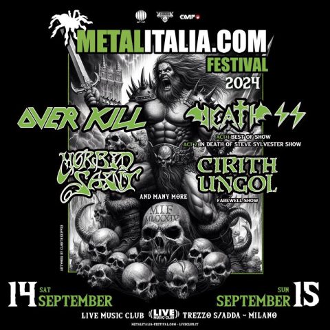 Metalitalia Fest 2024: annunciati Overkill, Death SS, Cirith Ungol e Morbid Saint! metallus.it/metalitalia-fe… @LiveMusicClub @OverkillBand @deathssofficial @CirithU @MorbidSaintBand