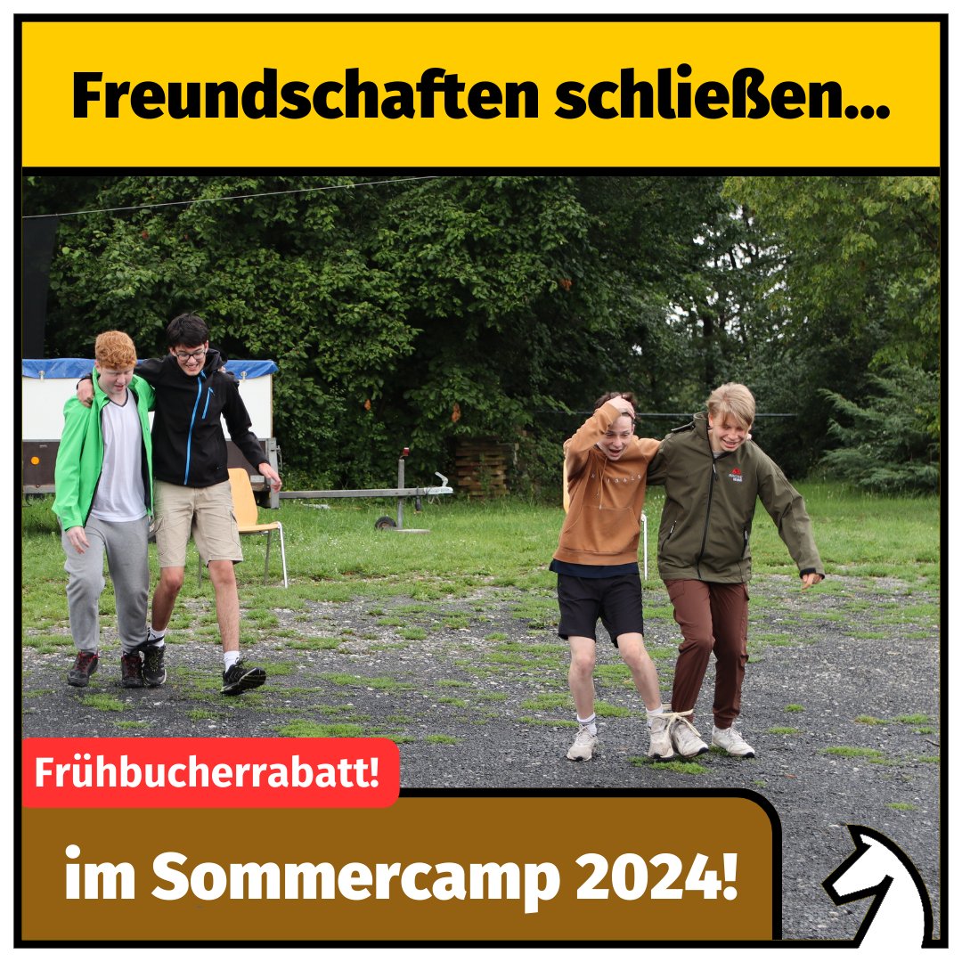 Freundschaften schließen im Sommercamp 2024! Bist du auch dabei?
Frühbucherrabatt bis zum 31.03. sichern:
deutsche-schachjugend.de/termine/2024/s…
#dsjsommercamp #schach