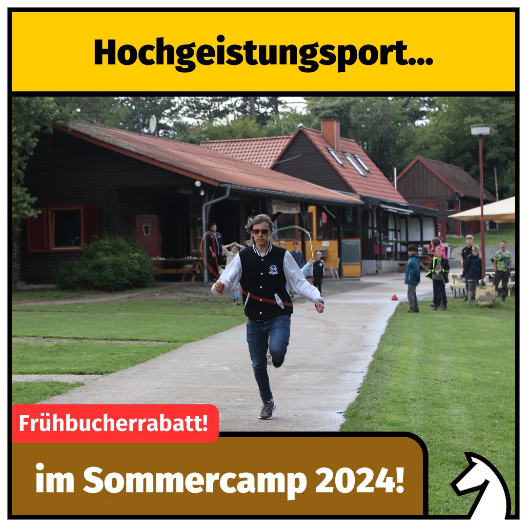 Hochgeistungssport im Sommercamp 2024! Bist du auch dabei?
Frühbucherrabatt bis zum 31.03. sichern:
deutsche-schachjugend.de/termine/2024/s…
#dsjsommercamp #schach