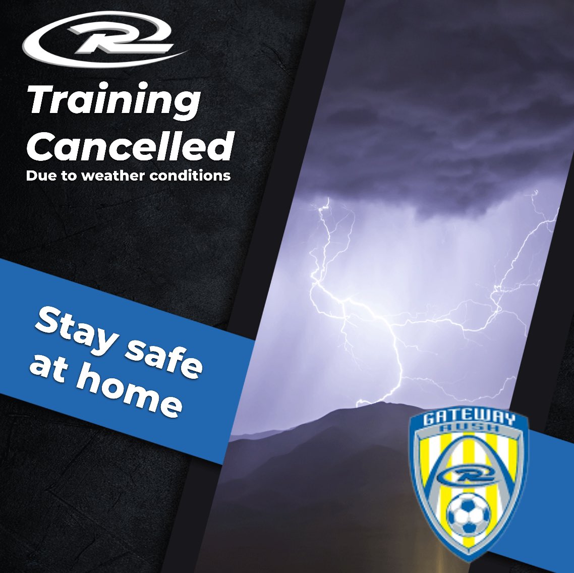 All training tonight 3/14 is cancelled