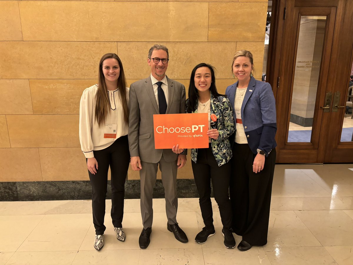 Thank you for meeting with us today @SenRonLatz 
<a href="/UMN_DPT/">UMN Physical Therapy</a> <a href="/MNAPTA/">APTA MN</a>