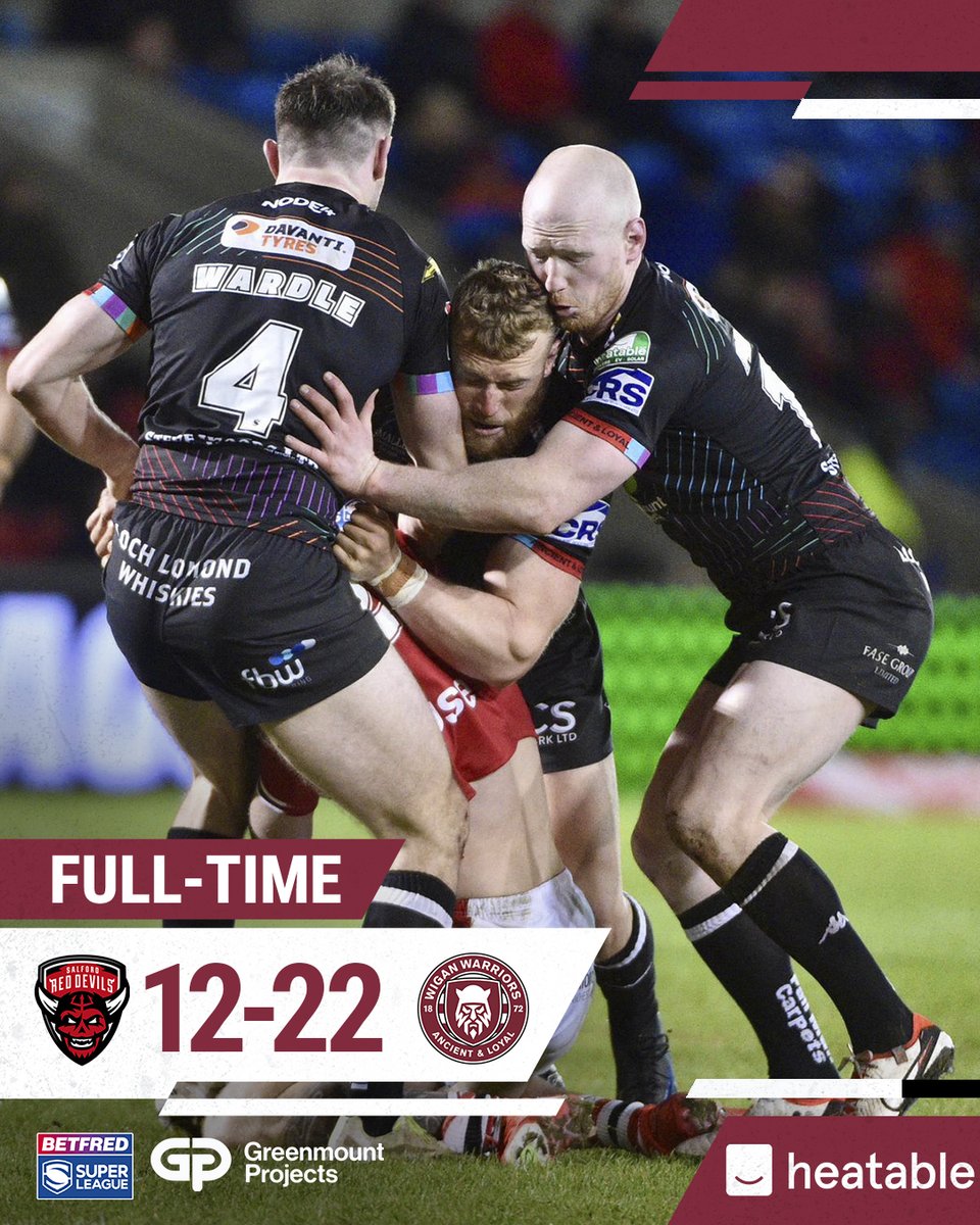 ⏱ 𝙁𝙐𝙇𝙇 𝙏𝙄𝙈𝙀 @heatableUK

The Warriors fightback to earn a massive two points in Salford! 💪

#WWRL #SLSALWIG