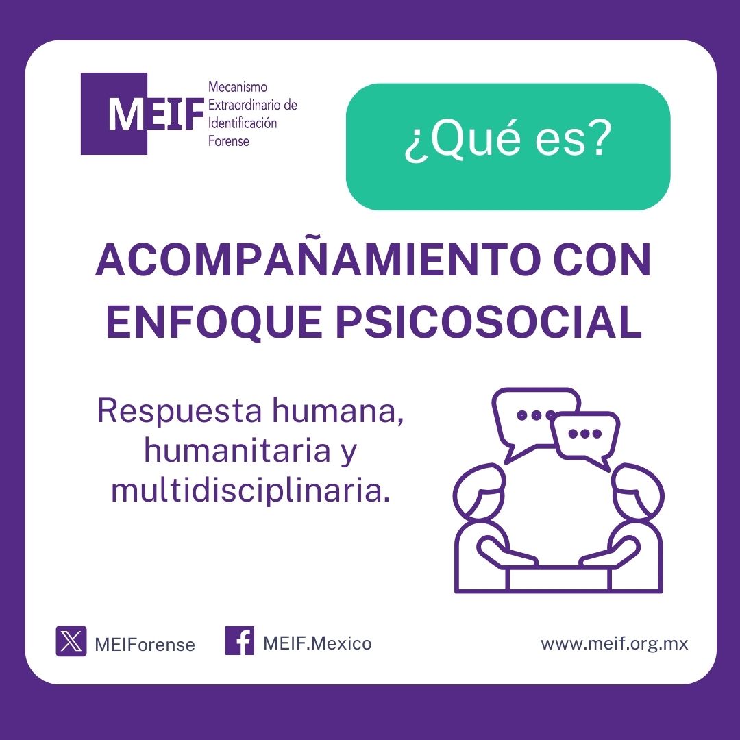 MEIForense's tweet photo. 🧵2/2 Por ello, el área de #VinculaciónyParticipación de familias con enfoque #Psicosocial junto al equipo del #MEIF trabaja empáticamente para contribuir a que #FamiliaresDePersonasDesaparecidas afronten mejor las dificultades que conlleva la desaparición de sus seres queridos https://t.co/M2n8nTukXx