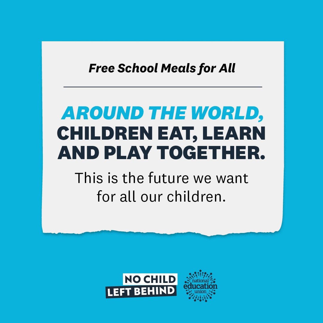 Today is International School Meals Day.

In countries from Sweden to India, children eat and learn together with universal free school meals.

It’s being rolled out in Scotland, Wales and London, but not the rest of England.

That needs to change. We need #FreeSchoolMealsForAll.