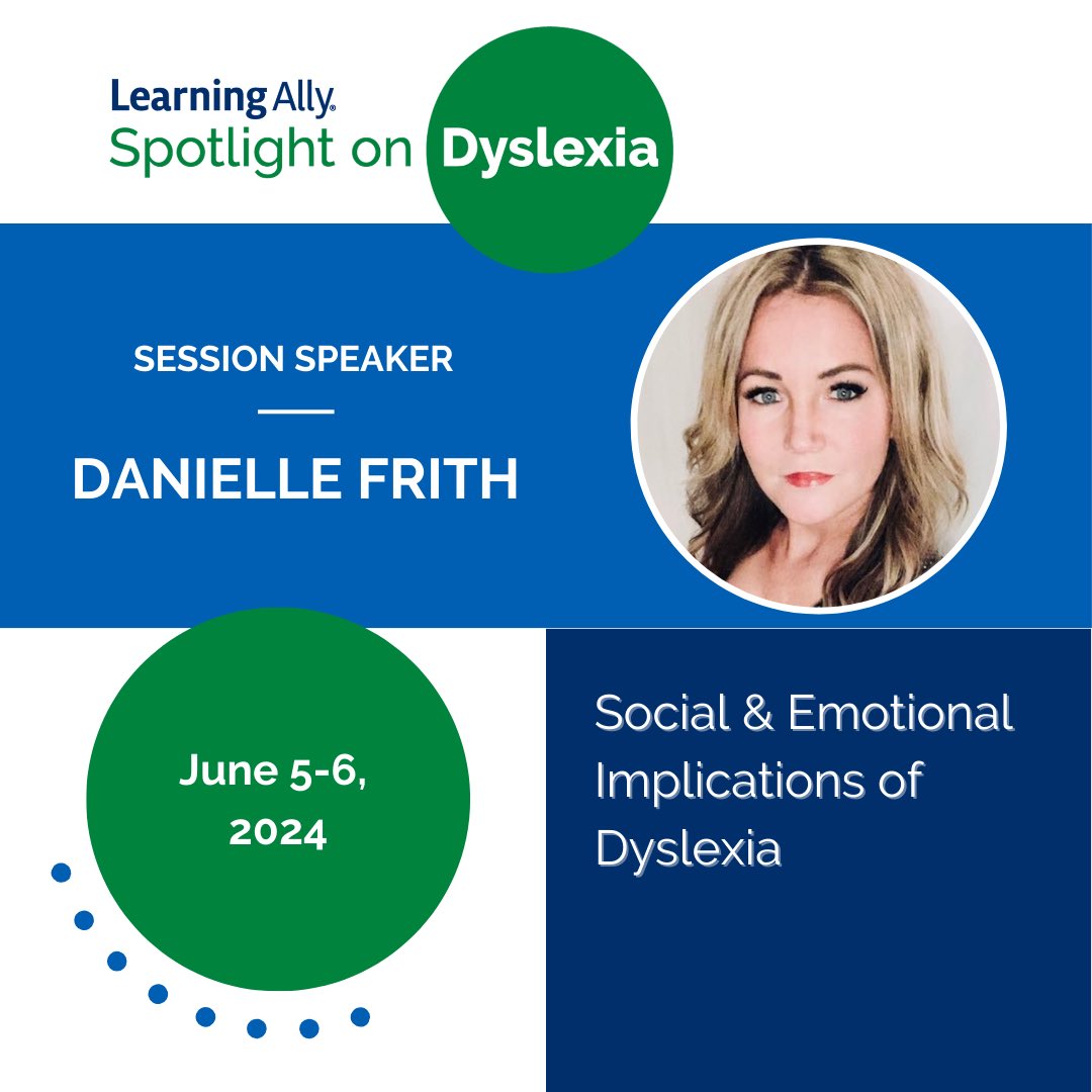 So excited to be speaking at the @Learning_Ally Spotlight on Dyslexia virtual conference! Looking forward to sharing insights and strategies to support students with dyslexia. Join me and other experts in the field & register now: bit.ly/SPOD24 #dyslexia #SPOD24