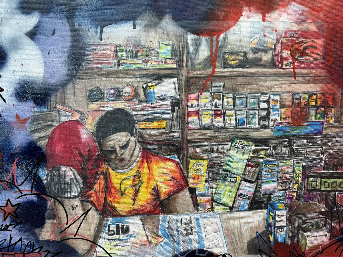 DeFreezer5's tweet photo. Student art show part II. 
#cobbartrocks https://t.co/Uzed2NVp6p