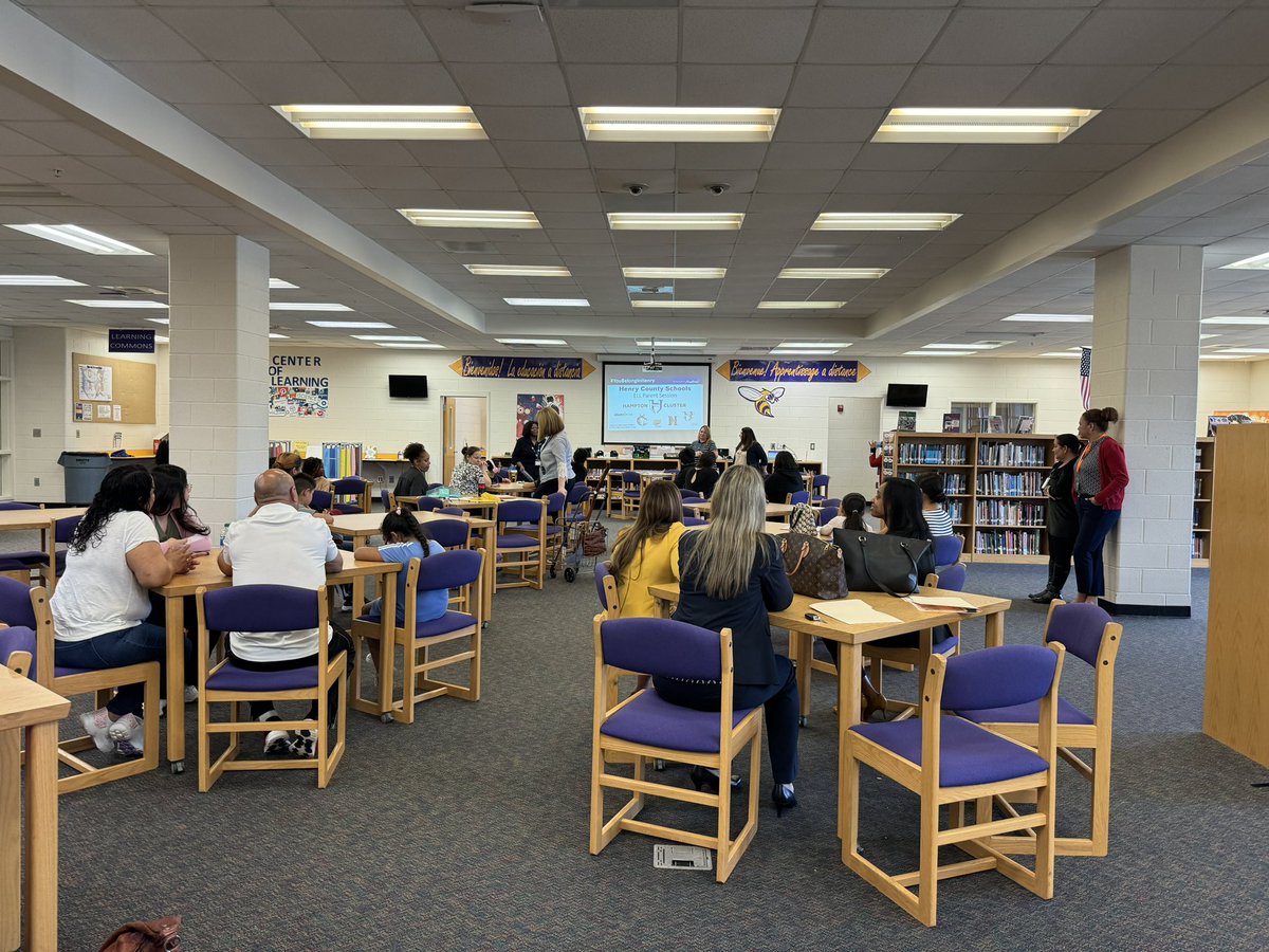 The Hampton Cluster is building the capacity of our EL families to engage with/their children’s education. This is collaboration in action.  Learning, Growing, Winning - - lots of great information being shared including input &amp; adult education opportunities.