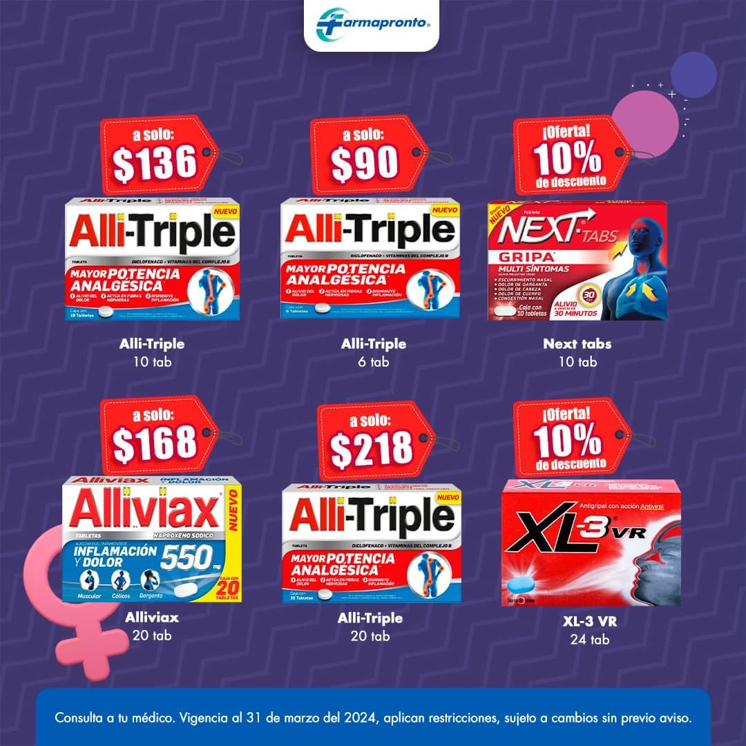 TrechoInforma's tweet photo. ¡Cuida tu cuerpo!💙✨ | 📢 Aprovecha las promociones que Farmacias Farmapronto tiene para ti.
Mira todas las #PRONTOFERTAS aquí👇
https://t.co/edznH9ZbCn
Sucursal #Taxco: Avenida de los Plateros #168 (entre Ferretería La Unión y Bancomer). Tel: 5532705704.
*Aplican restricciones. https://t.co/QEbdgU2sHT