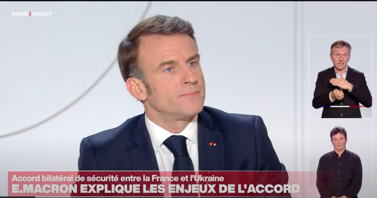 ❗️We negotiated as best we could, but there is nothing to talk about with them, Ukraine must win. There will be French troops in Ukraine (!). There will be no red lines. I am the President of France and I decide, — President of France Macron