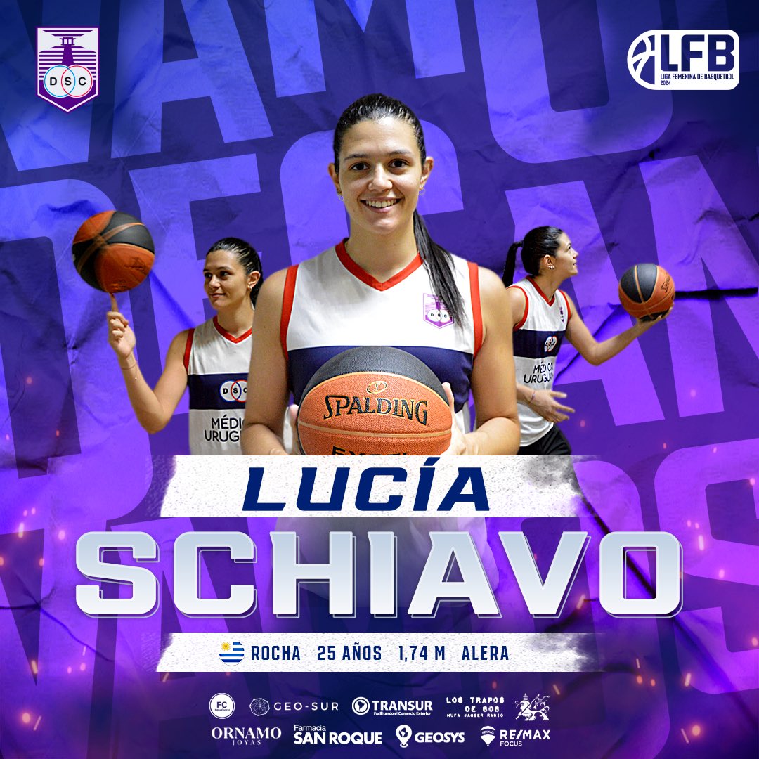 Defensor Sporting | Bรกsquetbol (@dscbasquet) on Twitter photo ยก๐๐ถ๐ฒ๐ป๐๐ฒ๐ป๐ถ๐ฑ๐ฎ, ๐๐! ๐คฉ
Luego de una temporada fuera del club, <a href="/LuuSchiavo7/">Lu Schiavo</a> vuelve a ser una ๐๐ฒ๐ฐ๐ฎ๐ป๐ฎ mรกs de cara a la ๐๐๐ ๐ฎ๐ฌ๐ฎ๐ฐ! ๐ค๐ฝ
#VamosDecanas ยก๐๐ถ๐ฒ๐ป๐๐ฒ๐ป๐ถ๐ฑ๐ฎ, ๐๐! ๐คฉ
Luego de una temporada fuera del club, <a href="/LuuSchiavo7/">Lu Schiavo</a> vuelve a ser una ๐๐ฒ๐ฐ๐ฎ๐ป๐ฎ mรกs de cara a la ๐๐๐ ๐ฎ๐ฌ๐ฎ๐ฐ! ๐ค๐ฝ
#VamosDecanas