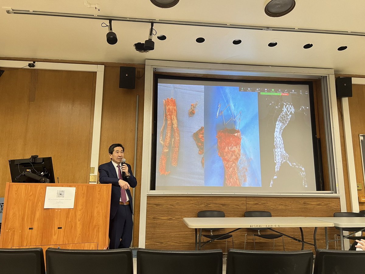 Today, we had Dr. Robert Rhee, Chief of Vascular Surgery as well as PD of the Vascular Integrated Residency and Fellowship @MaimoHealth. It was amazing to hear about medical device development processes and their application in his own clinical practice. #surgery @KougiasP