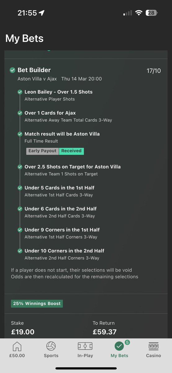 aidanreader's tweet photo. @ValueBetSpotter legend🤝 https://t.co/5TsPanGduY