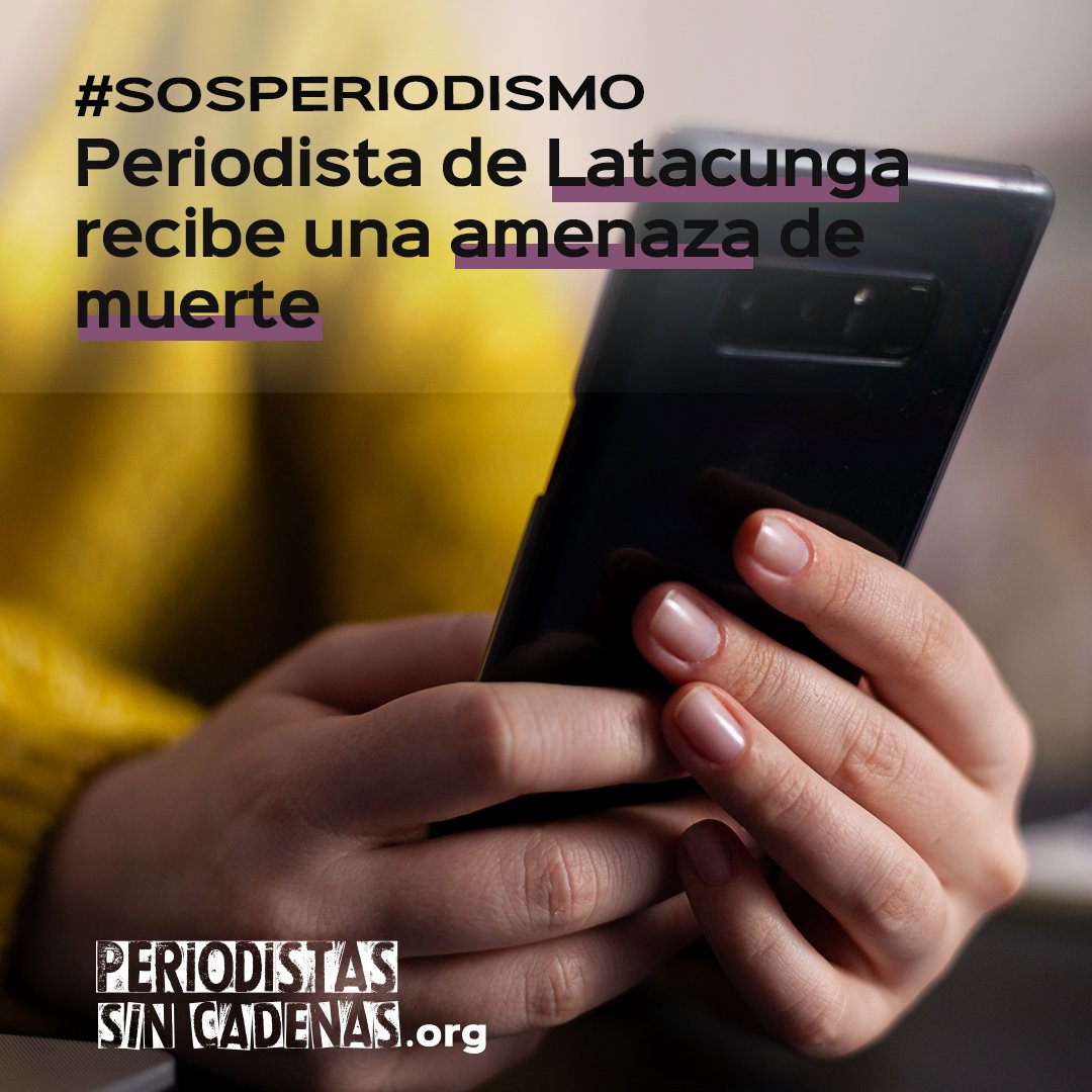 SinCadenasECU's tweet image. 🚨#SosPeriodismo I Alexandra Moyano, periodista de Radio Novedades y Ecos TV, en la provincia de Cotopaxi, fue amenazada de muerte, el 11 de marzo, por medio de una llamada telefónica. 

Abrimos🧵⬇️