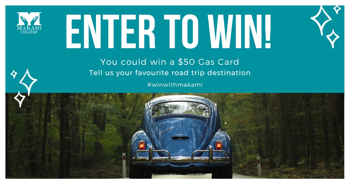 What is it about sunshine that makes you think of spring and all the fun spring activities?
This March we want to give away a $50 gas gift card to help get you on your way! To enter for a chance to win tell us your fav road trip destination!

#winwithmakami #makamicontests