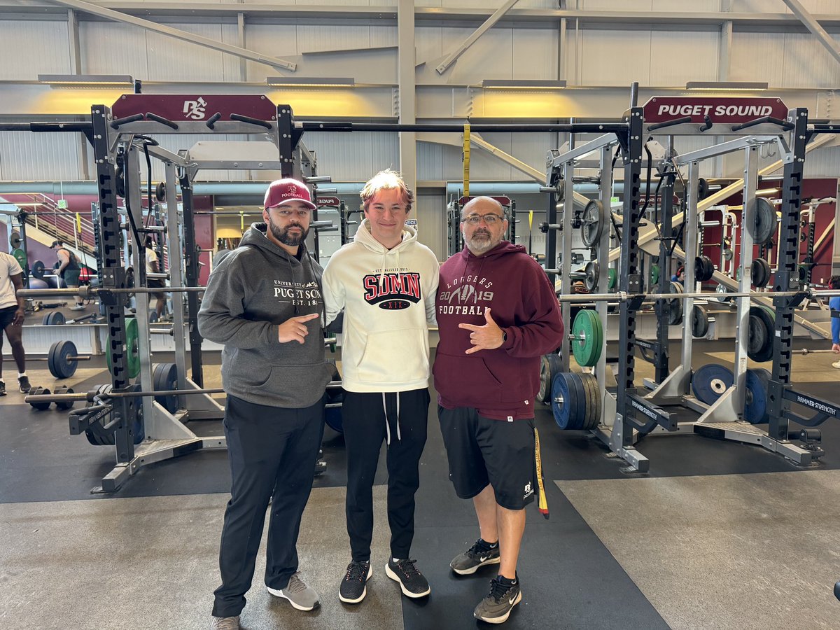 Thank you to Coaches <a href="/LOGGER_LBCOACH/">UPS Loggers Coach Jeff Schmidt</a> ,  <a href="/Coach_LawsJR/">Anthony Laws Jr</a> , <a href="/jeffthomas4/">Jeff Thomas</a> , and <a href="/Loggermitch/">Mitchell Habryle</a> for taking the time to meet and talk with me! I had a great time touring the facilities and look forward to learning even more about the <a href="/P_S_football/">Puget Sound Football</a> program!