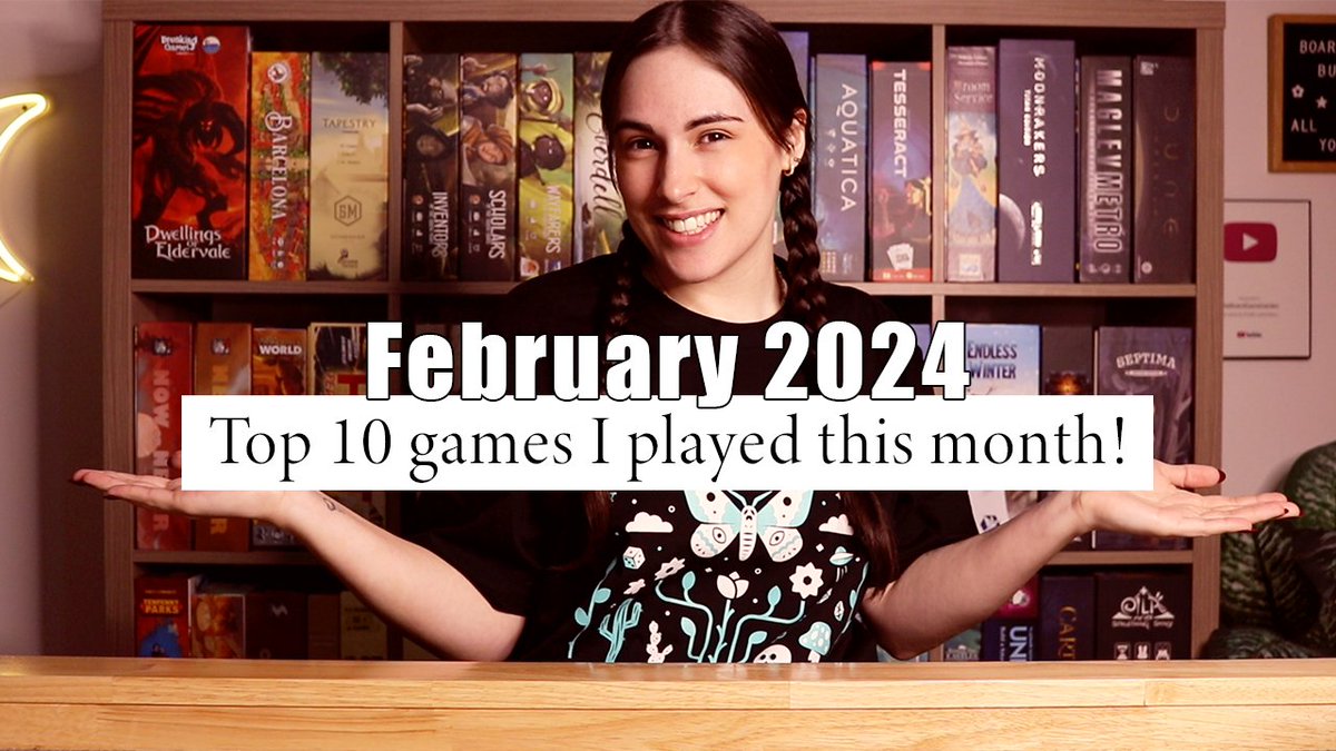 A little late in the month but it's time to chat about some of the stand out games of February 2024! Let's chat my top 10 games, games I played solo and some small box games I enjoyed as well! 🥰🌿youtu.be/zKOHNfK9n9Q