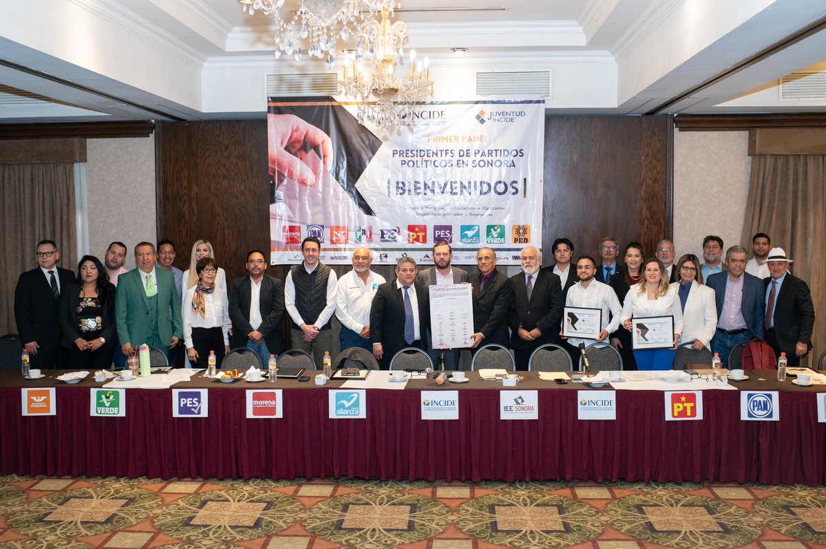 El consejero presidente <a href="/neryruiz/">Nery Ruiz</a> participó en el “1er. Panel de Presidentes de Partidos Políticos en Sonora” organizado por <a href="/ConsejoINCIDE/">Revista INCIDE</a>, donde instó a los participantes a colaborar para promover el voto y entregó la Carta Compromiso firmada por organismos empresariales.