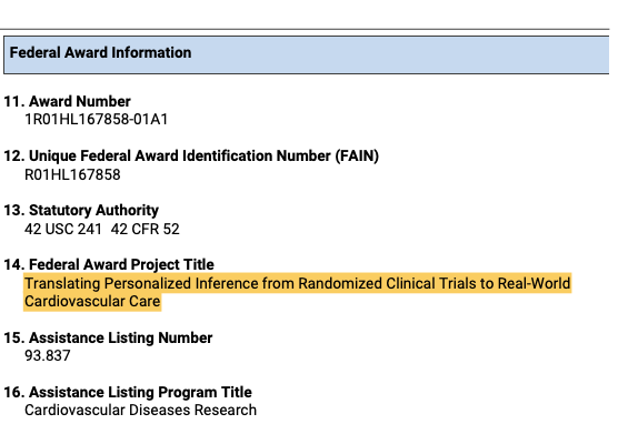 Finally the #NOA, & @cards_lab officially has its 1st R01-funded program - our Evidence Innovation Program We are building upon our foundations of AI/ML for clinical trial inference - and are working to develop rigorous standards and methods to enable reliable learning &…