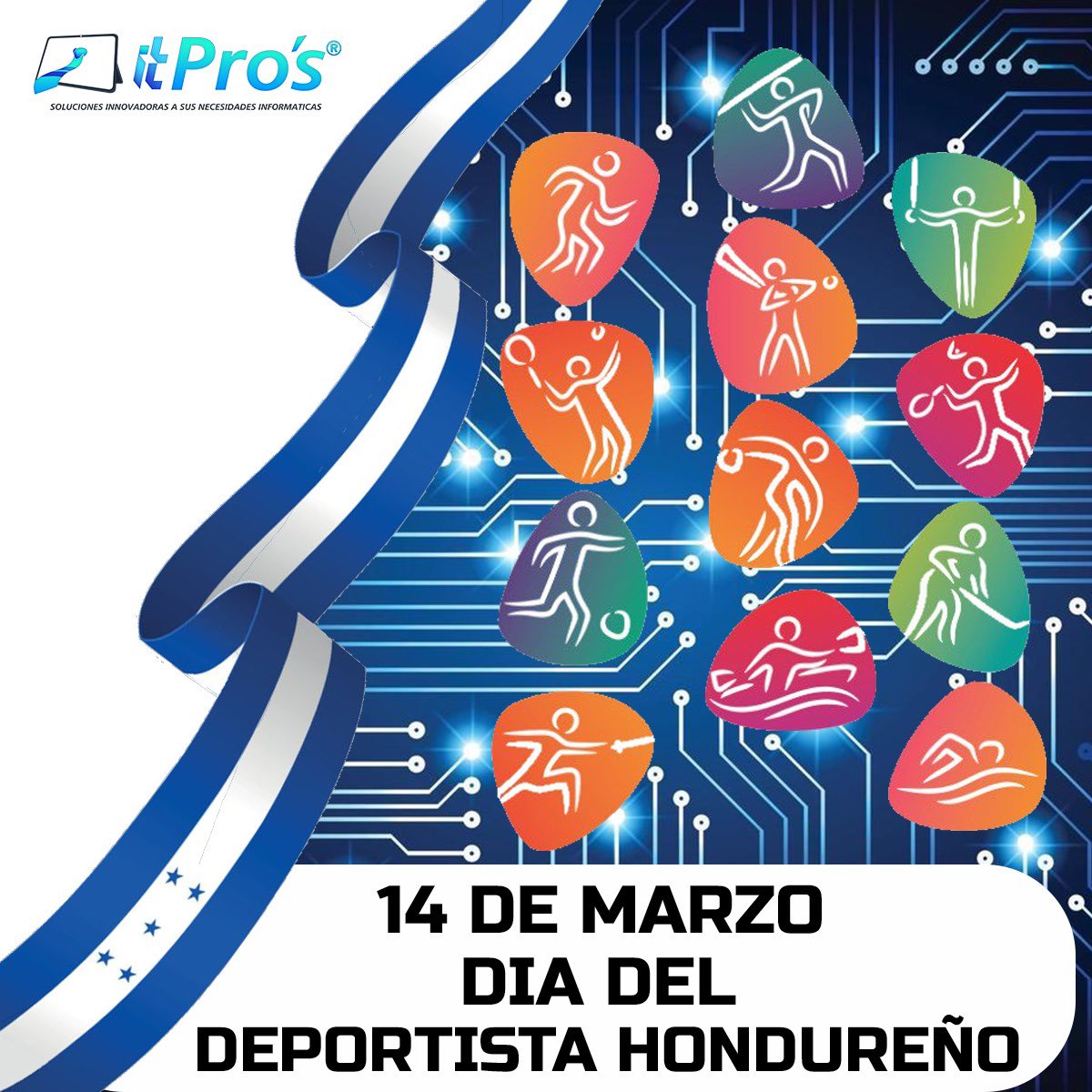 itproshn's tweet photo. ¡Brillando en la cancha y dejando huella en cada competencia! Feliz Día del Deportista Hondureño. 🏆🇭🇳 #PasiónPorElDeporte #OrgulloNacional https://t.co/PTPB7sWHUH