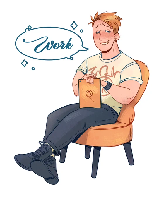 made this silly doodle while watching reddit videos and then realized that i could use it for motivation to not get distracted while working, so here's @supershayne as a little desktop mascot who keeps you on check
#smosh 