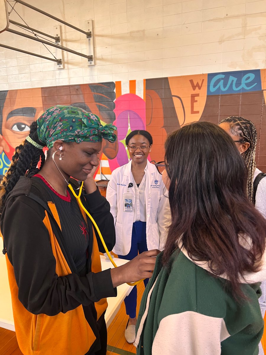 Started off StL 314 day this morning with service!!!…<a href="/slusom/">SLU Medicine</a> Attendings, Residents, and Med students mentoring the next generation of doctors at Cahokia High School <a href="/CUSD187/">Cahokia Schools</a>!!!

<a href="/SLUEMRes/">SLU Emergency Medicine Residency</a> #LivefromGrandBlvd
<a href="/im_slu/">SLU Internal Medicine Residency</a> 

<a href="/OSomodei/">SLUSOM-ODEI</a> <a href="/SluSnma/">SLU SNMA</a> 
<a href="/SLU_Official/">Saint Louis University</a>
 
<a href="/DoctorDaleMD/">Dr. Dale</a> 
<a href="/TeamBMWC/">Black Men In White Coats</a>