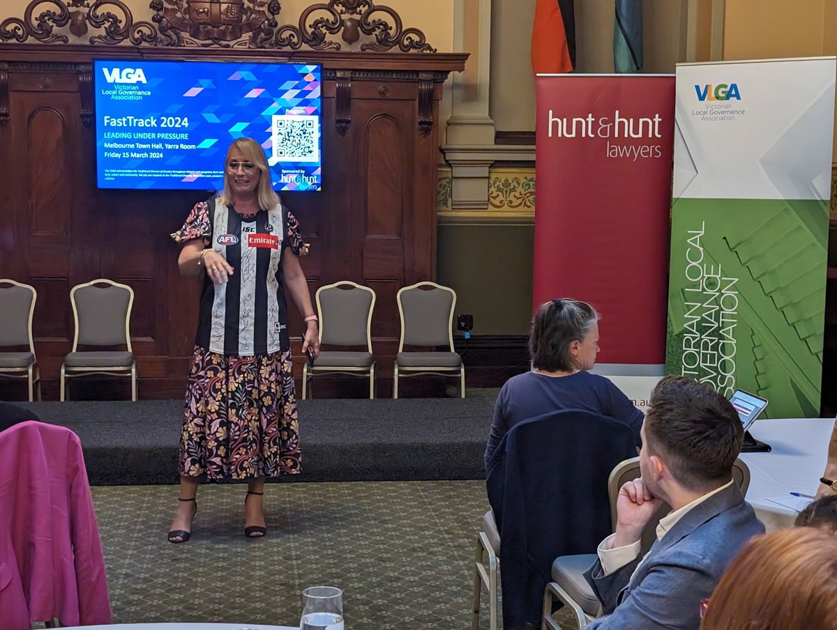 chriseddyexec's tweet photo. Lord Mayor @sallycapp kicks off @_VLGA #FastTrack2024 with a warm welcome and a "rev up" for the day ahead! https://t.co/09dhFnohal
