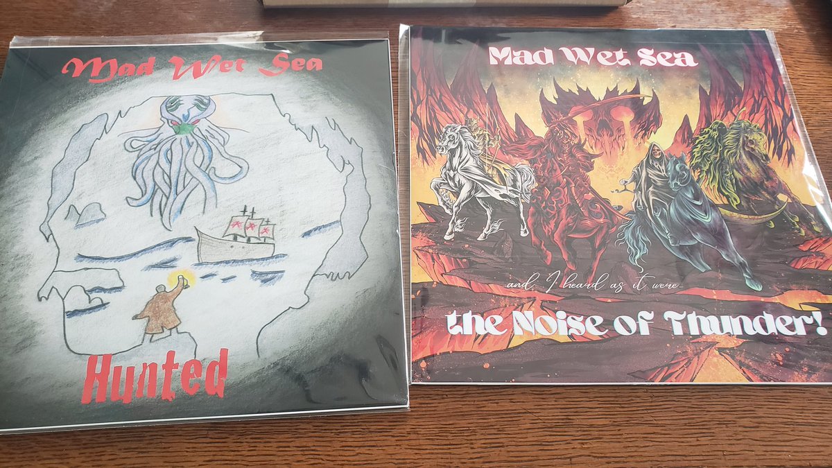 Our copies came today...and sound great on the turntable! Have you ordered yours? Hunted ...the Noise of Thunder! Double EP #YGK #Metal #Vinyl #BlackSabbath #Megadeth #LoudIsBest