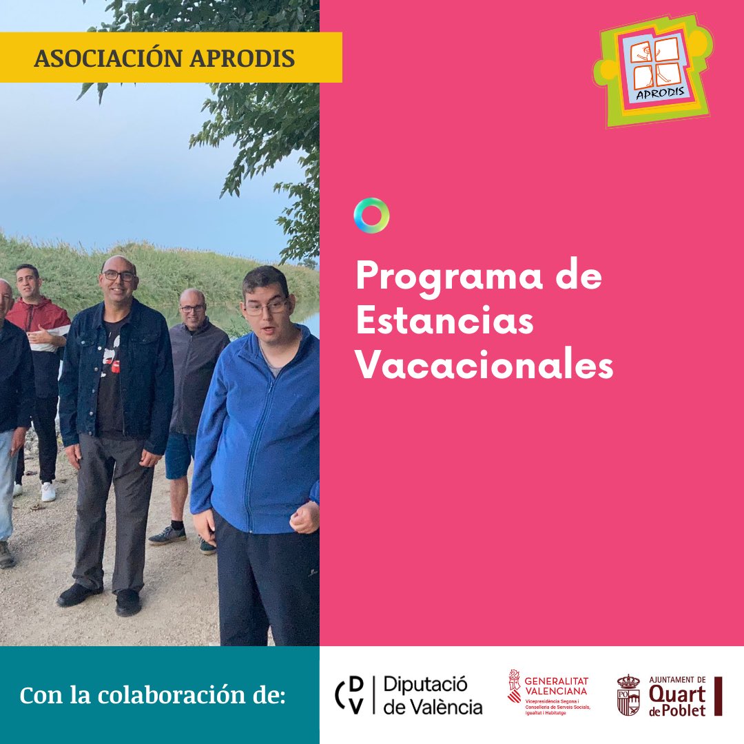 aprodisquart's tweet photo. Presentamos el programa estancias vacacionales para 2024, es un programa con iniciativa que busca proporcionar oportunidades de ocio, recreación y socialización para personas con discapacidad. 

#aprodis https://t.co/Fupw31JfUI