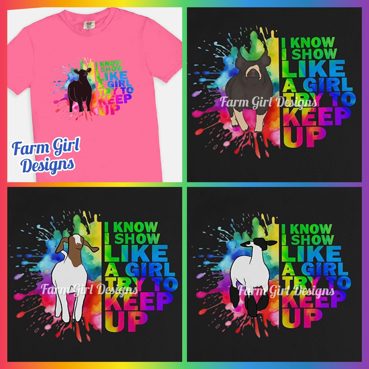 Our exclusive “Show Like A Girl” Shirts!  

cactusandcowponies.etsy.com/?section_id=45…

#stockshowlife #stockshowkid #stockshow #showpig #showpigs #showcattle #showsteer #showheifer #showlamb #showgoat #farm #farmkid #farmgirldesigns #cattle #stockshowgirl #stockshowmom #farmer #farmlife #ffa #4h