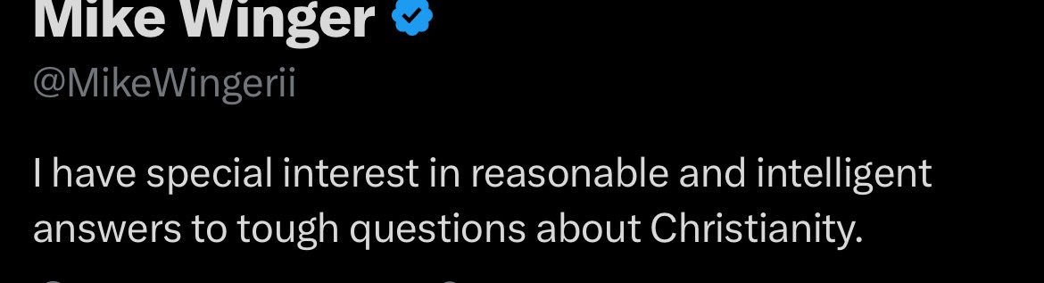 MsRevTS's tweet photo. @MikeWingerii I guess you’re only “especially” interested in your own answers, huh? https://t.co/ww5QMo4JgJ