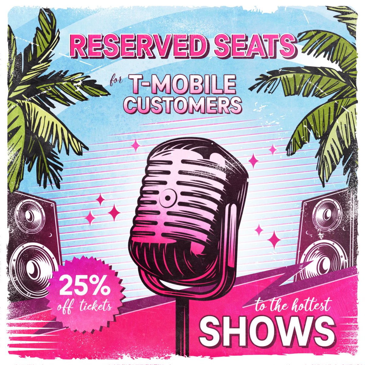 .<a href="/TMobile/">T-Mobile</a> customers have access to select reserved tickets *with* 25% off just for being a customer? Maybe an idea for Spring Break 👀 ms.spr.ly/6014ccHse​

 #SpringBreak #TeamMagenta