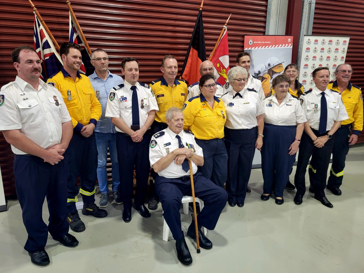 Good to be with Northern Beaches RFS colleagues - including seven fellow Davidson members - to receive long service awards.