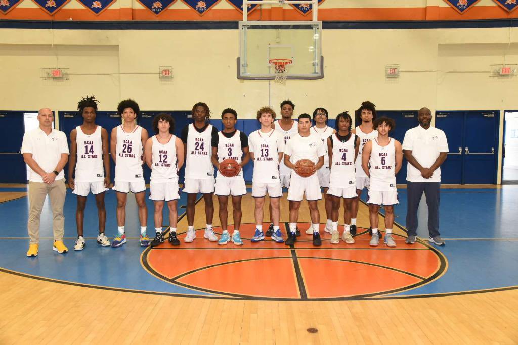 2024 BCAA Boys All-Star Basketball Game located on the campus of Stranahan High School. Game 1 North vs South Central @dbrouss76 @BCPSDirector @BCAA_Sports @larryblustein