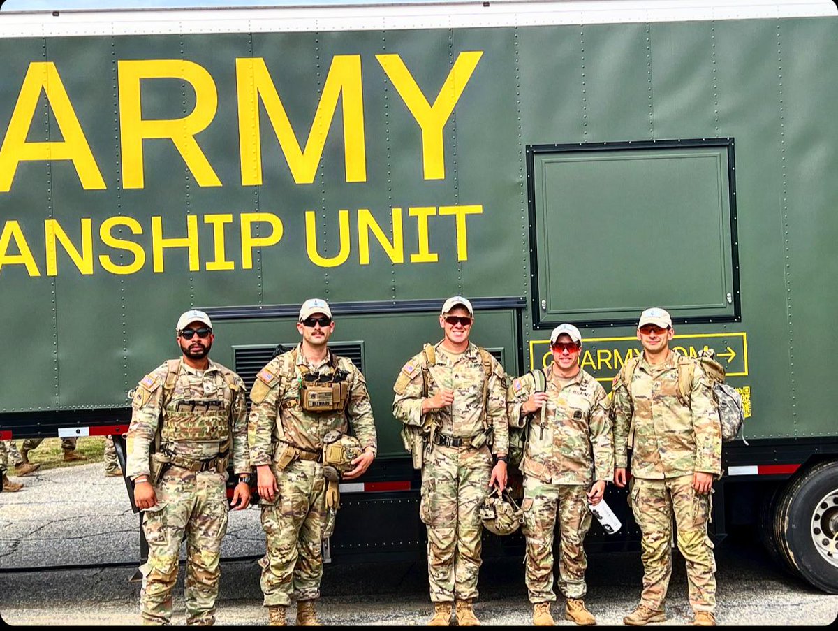 Our Marksmanship Team is competing in the All Army Small Arms Championships this week on Fort Moore. Wish them luck! 
SSG Andrew Esplana, SSG Mark Reynolds, SSG Cody Marple, SSG Dillon Grover, and SSG Andrei Ciont. 
#AllArmy2024 #BeAllYouCanBe #StrengthenTheProfession