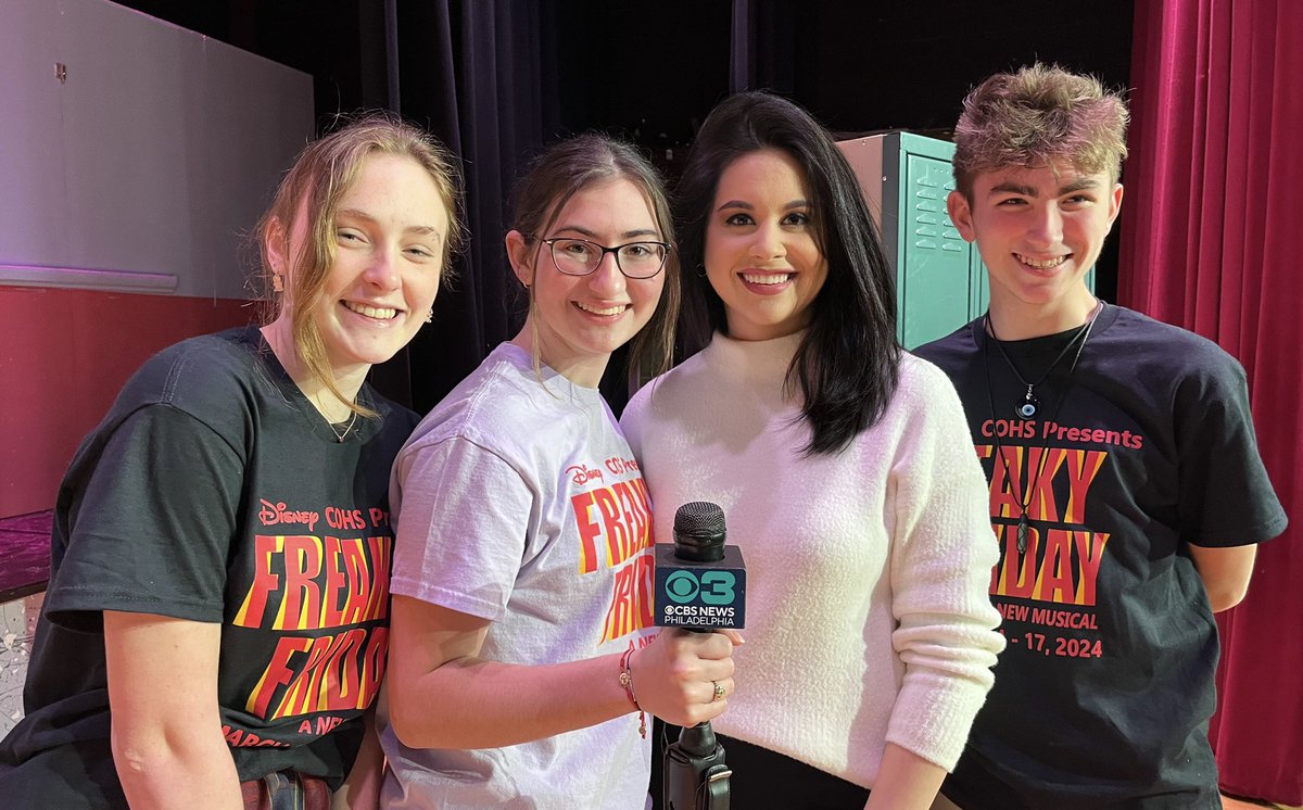 Break a leg! Cast and crew at @cardinalohara are ready to take the stage for tonight’s opening performance of their spring musical - Freaky Friday. What a pleasure meeting these hardworking students earlier this week. Have a great show 🫶