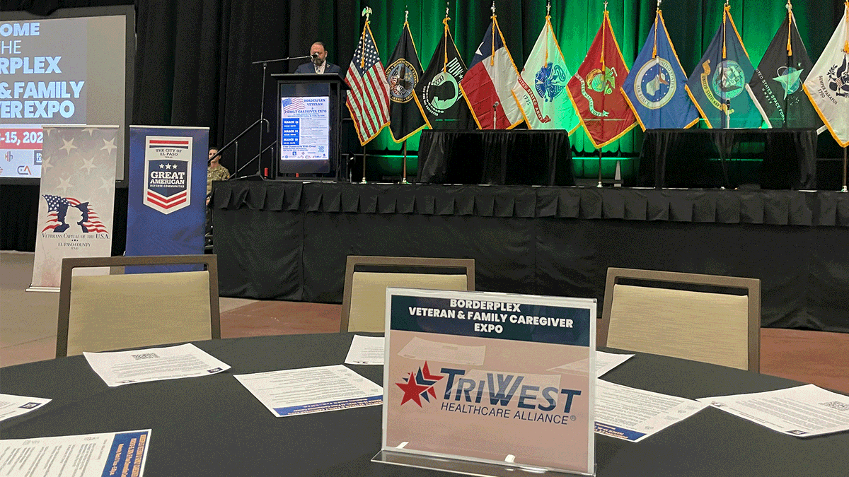 The Borderplex Veteran and Family Caregiver Expo is under way in El Paso, TX. @TriWest is honored to be in attendance as we gain insight from community experts and leaders on ways to improve the lives of Veterans and their families. #Veteran #caregivers