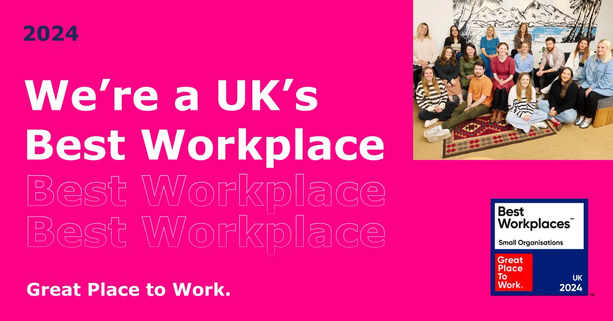 We’re a @GPTW_UK Award winner! 🌟 Coming in at 41 on this year’s UK’s Best Workplaces™ List (Small) this certification is based solely on feedback from our team. With our employees always in mind it’s great to see the Muckle team thinks we’re great, too! #UKBestWorkplaces