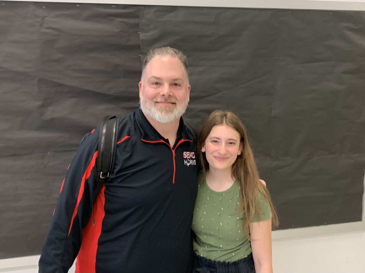 Today’s visitor to the band room was Nicholas Kenney Chair of the Music Department <a href="/SEMissouriState/">Southeast Missouri State University</a> 
He came up and gave one our horn players a lesson.