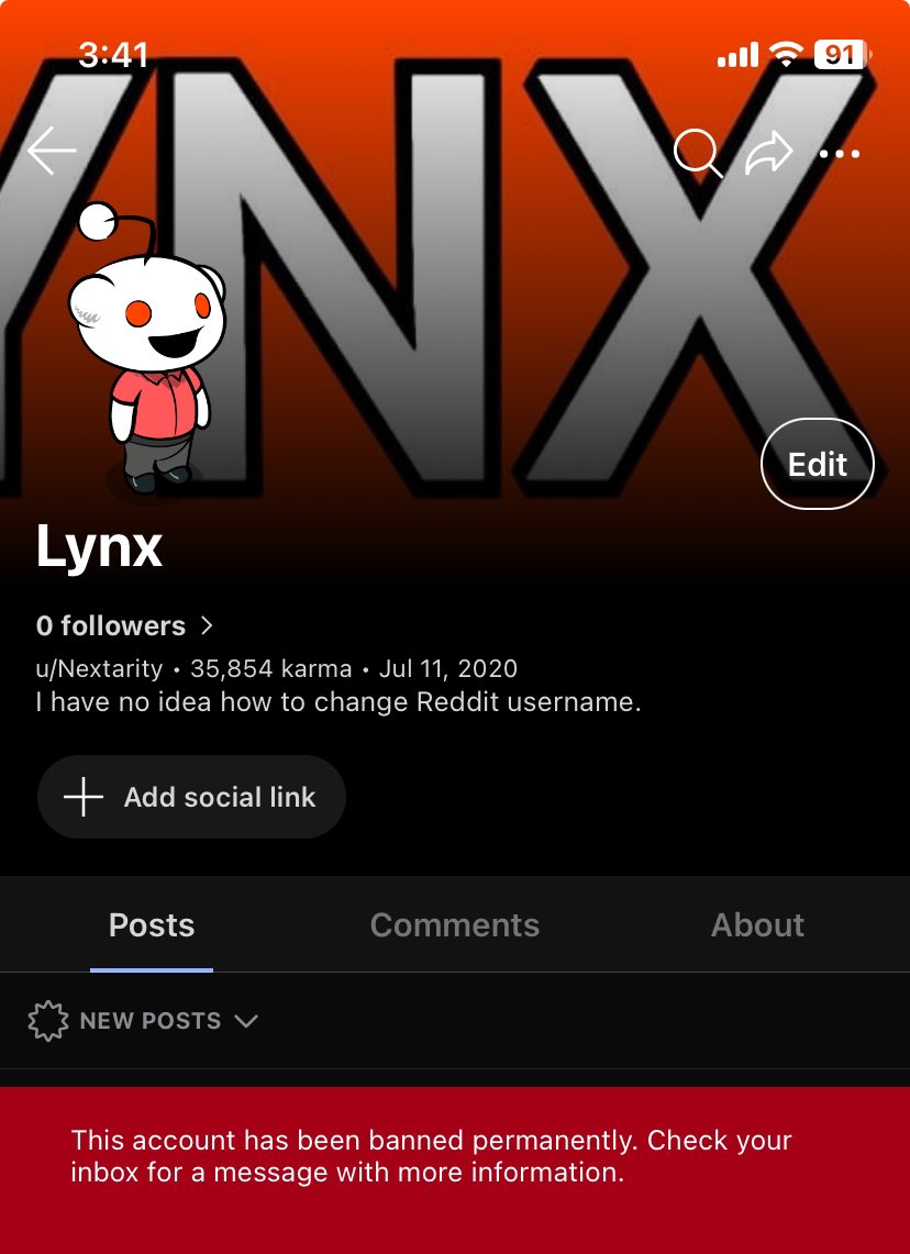 The day that krabs fry’s is the day that I got permanently banned from Reddit