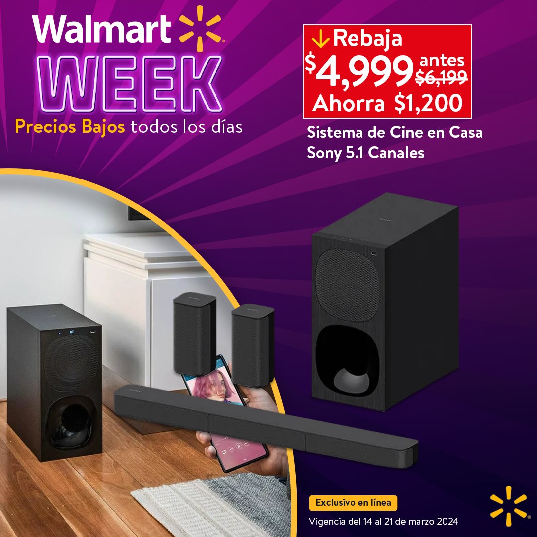 WalmartMexico's tweet photo. ¿Alguien dijo cine en casa? Ven por el tuyo esta #WalmartWeek https://t.co/UfRYXi3iYf