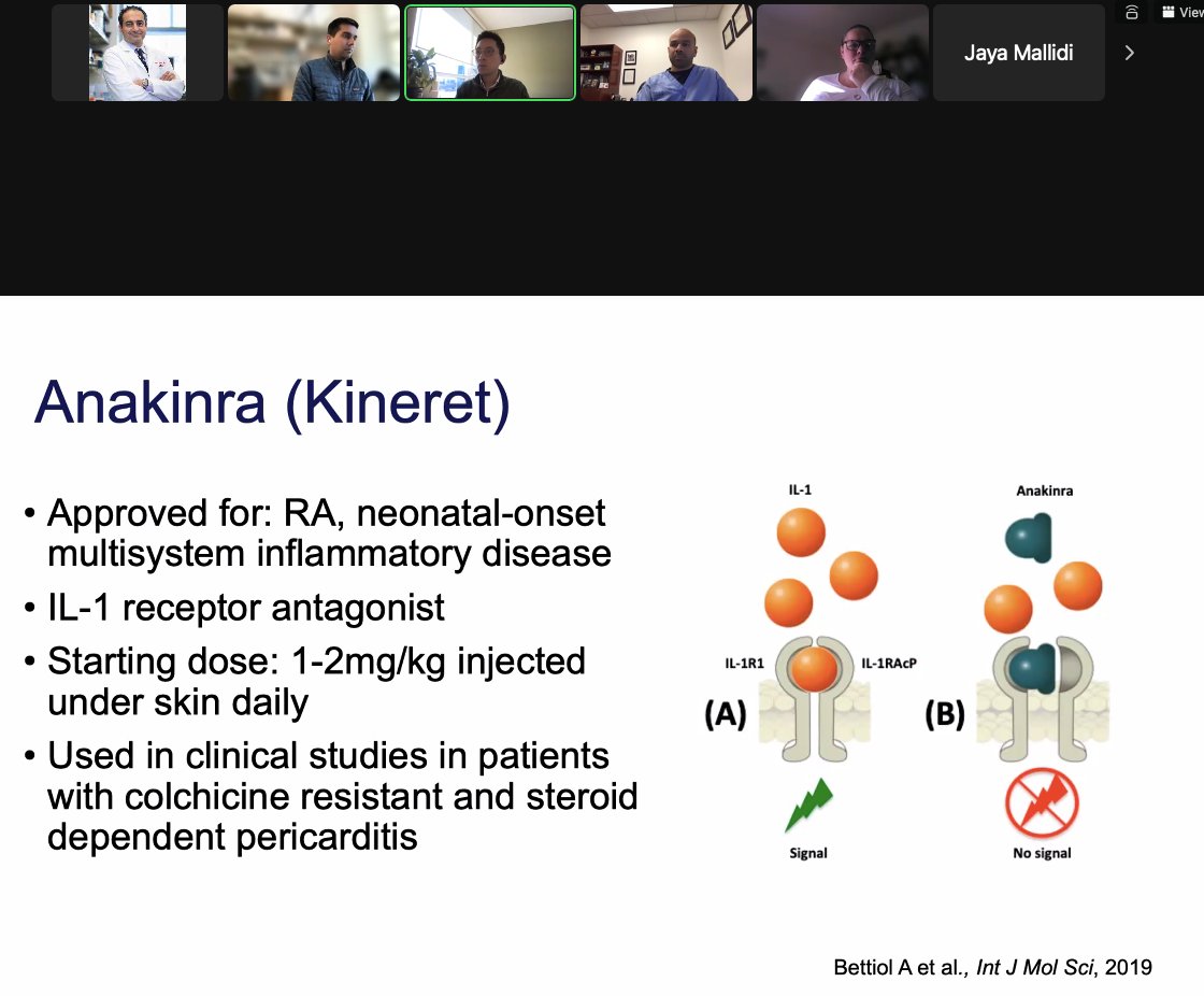 Great talk by <a href="/baik_alan/">Alan Baik</a> for UCSF Section of #CardioOnc &amp; immunology conference on recurrent pericarditis. New agents on the market thanks to world experts like <a href="/AbbateAntonio/">AntonioAbbate</a> <a href="/AllanLKleinMD1/">Allan L. Klein</a> <a href="/mathieukerneis/">Mathieu Kerneis</a>!