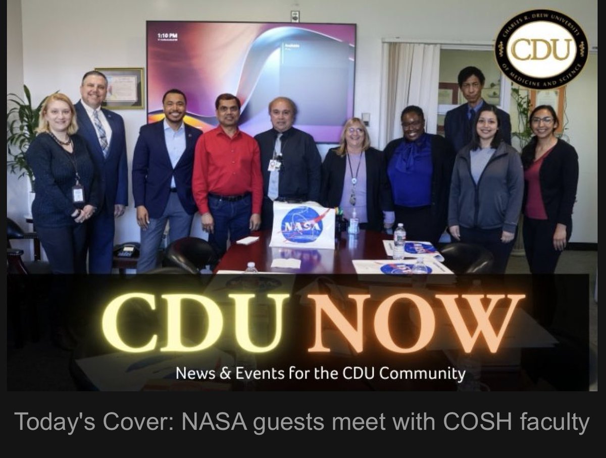 A very productive meeting with NASA @cdrewu