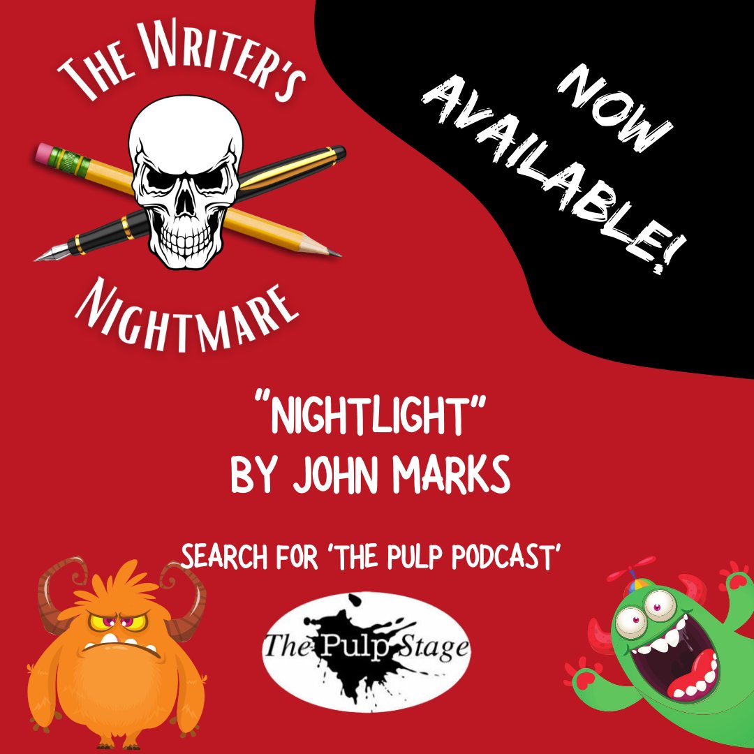 ThePulpStage's tweet image. What kind of nightmare would make a grownup rush home just to find their childhood nightlight?

buzzsprout.com/694438/1469305…  Written by John Marks  starring JR Jackson and Katie Mortemore