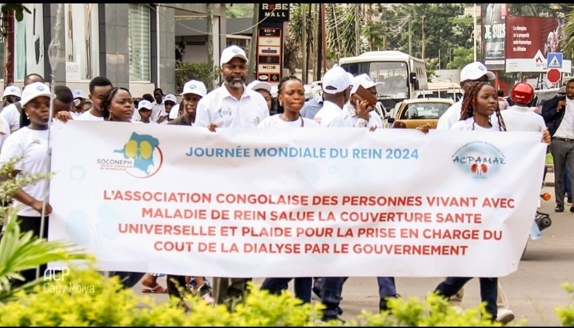 A walking day for World kidney Day with congolese CKD patients association @AfricanAFRAN @worldkidneyday @valerie_luyckx