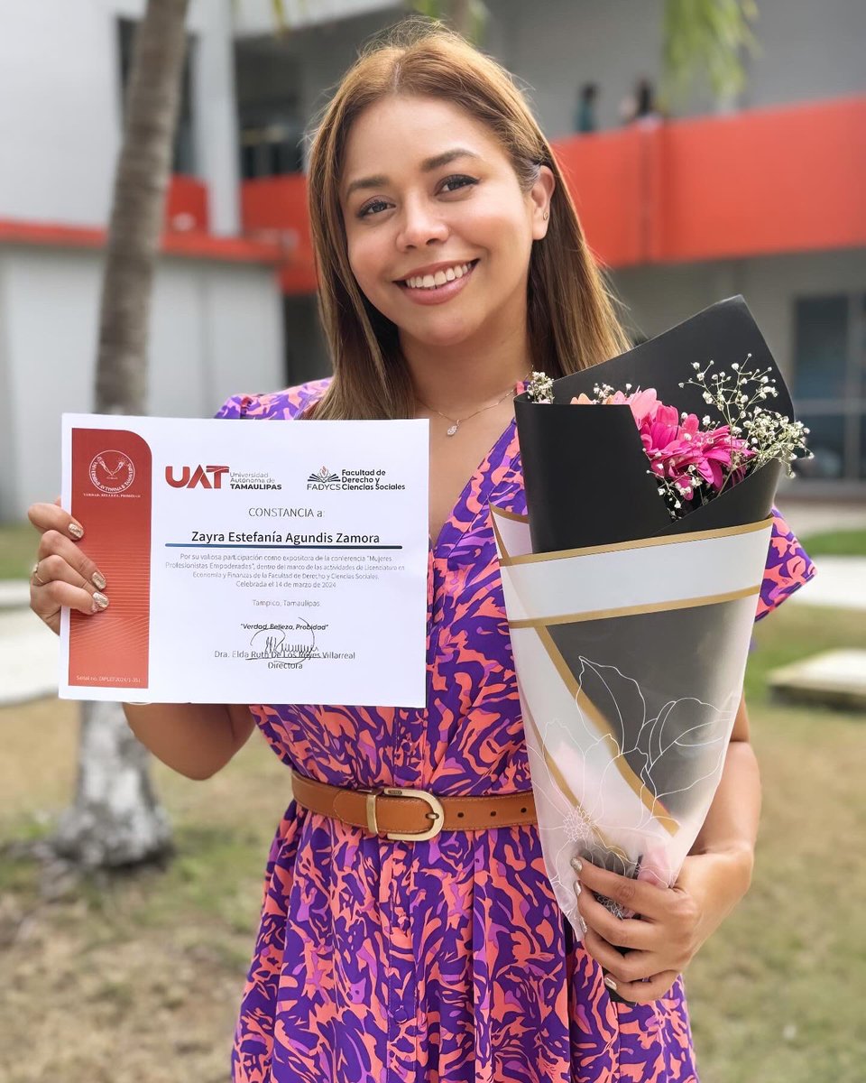 FannyAgundis's tweet image. Agradezco la invitación de la Mtra. Rocio Vargas, coordinadora de la carrera de Economía de la @FadycsUat 🏫 por contemplarme como panelista en el foro Mujeres Profesionistas Empoderadas 💜

#Tampico #UAT #8m #8marzo #mujeres #mujeresuat #Tamaulipas #Fadycs