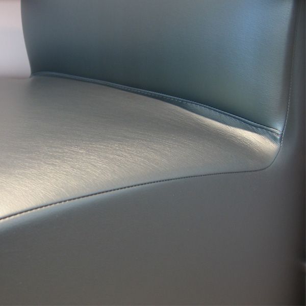 Here's an example of the cove wipe-out on our Bay lounge seating. The one-piece seat and back is a unique design that offers easy cleaning. Learn more about Bay here: buff.ly/43h7BPY