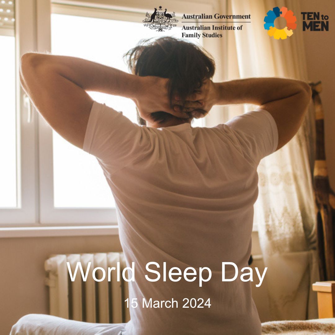 aifs_gov_au's tweet photo. Today is #WorldSleepDay, a day to promote sleep health and sleep equity around the world. Check out this report on the need for equal distribution of sleep services for men across Australia, which utilises data from AIFS' #TentoMen study: https://t.co/CjvDvWy74D https://t.co/kgYgmmAj7x